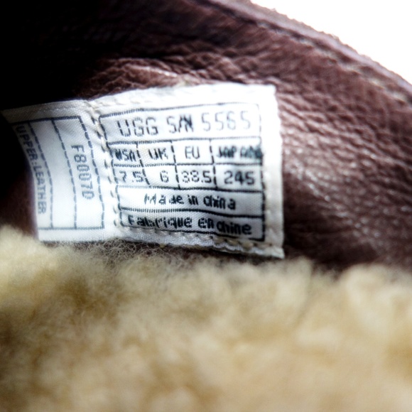 UGG Isabella Brown Suede Leather Clog Heels 7.5 - Picture 7 of 8